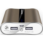 Powermaster 12000mAh Portable Charger with Dual USB Ports 3.1A Output