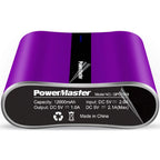 Powermaster 12000mAh Portable Charger with Dual USB Ports 3.1A Output