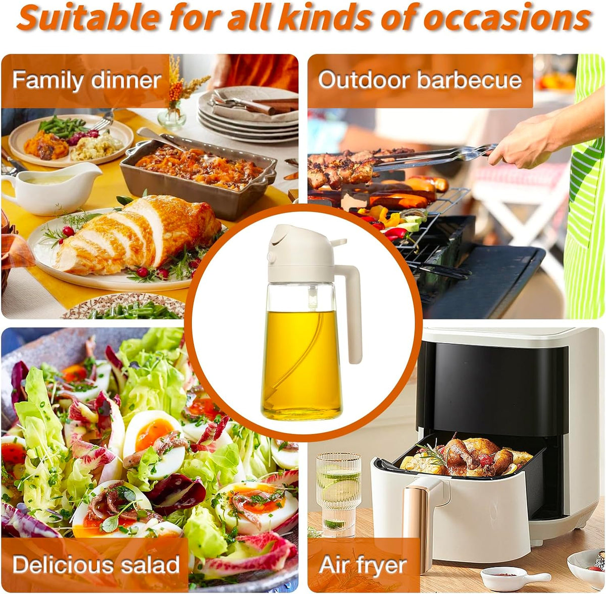 Premium 2-in-1 Olive Oil Spray - DualSpray