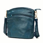 Premium Genuine Cowhide Leather Crossbody Bag