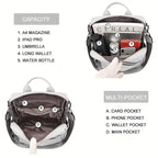 Premium Genuine Leather Womens Backpack - Brown