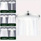 Premium High-pressure Shower Head - Top Spray, Wide Coverage, Lotus Design