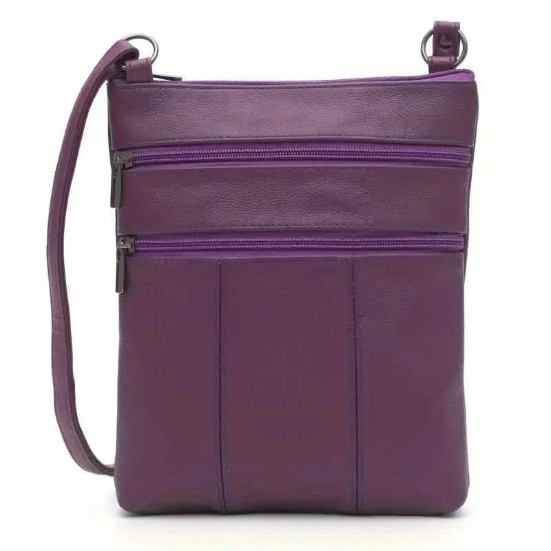 Premium Leather Organizer Purse Women's Handbag Travel Bag