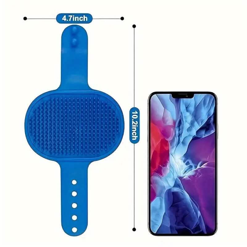 Premium Pet Grooming Brush with Adjustable Ring Handle