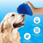 Premium Pet Grooming Brush with Adjustable Ring Handle