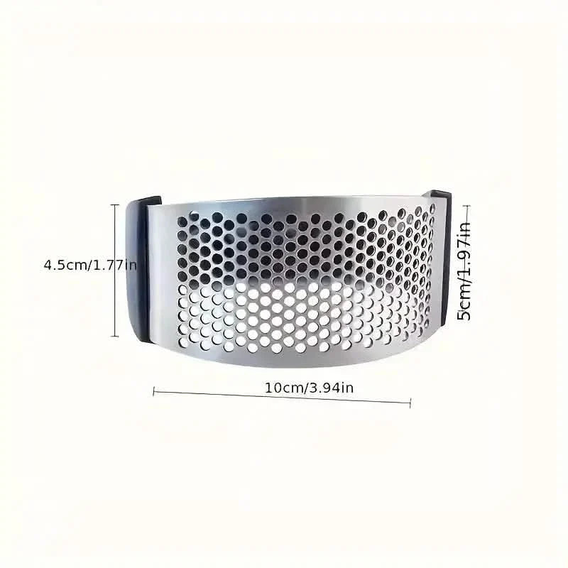 Premium Stainless Steel Garlic Rocker Press - Compact, Durable, and Rust-Resistant Kitchen Gadget