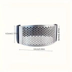 Premium Stainless Steel Garlic Rocker Press - Compact, Durable, and Rust-Resistant Kitchen Gadget