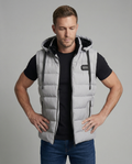 Quilted Puffer Vest with Hood