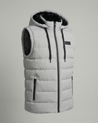Quilted Puffer Vest with Hood