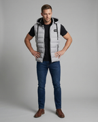 Quilted Puffer Vest with Hood