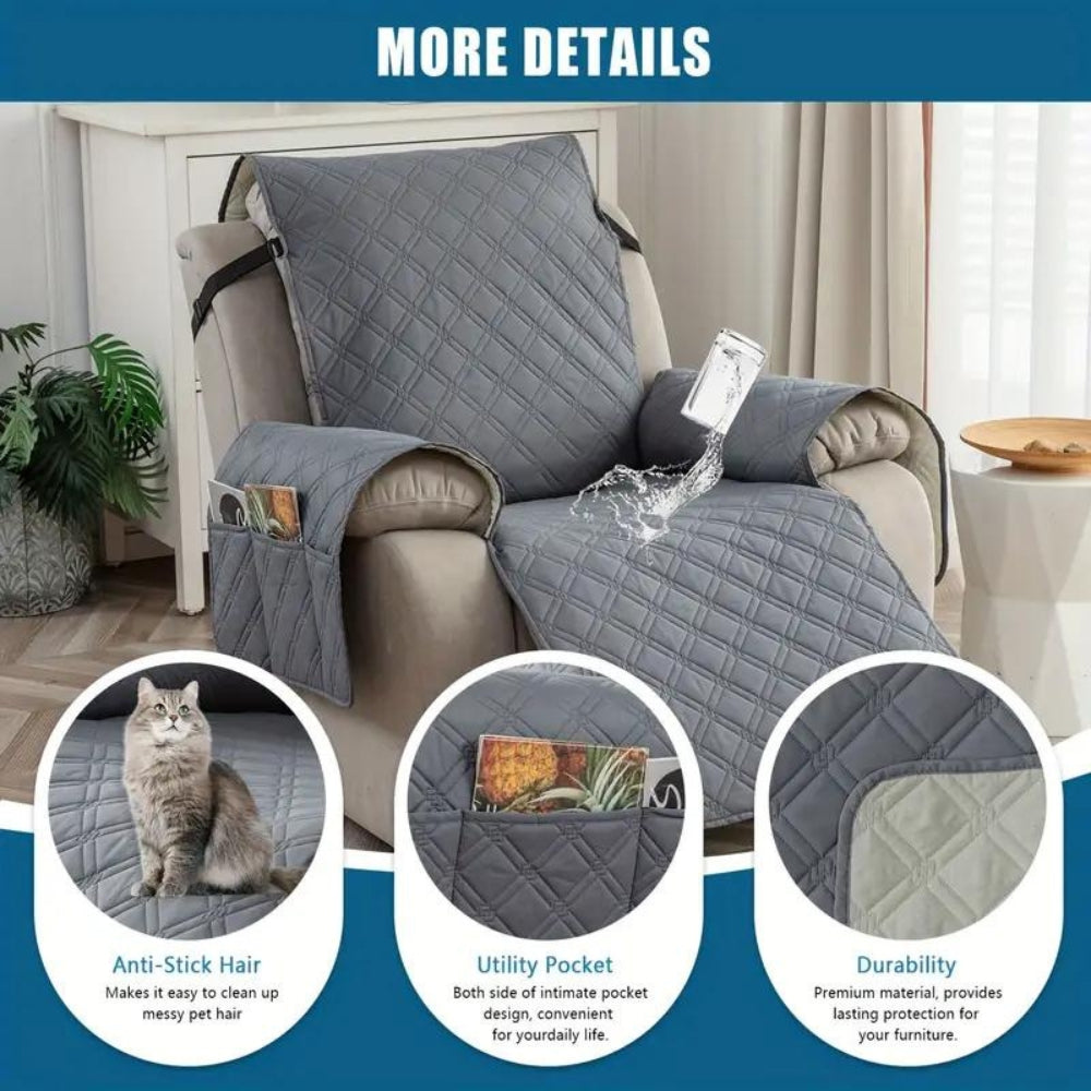 Waterproof Quilted Recliner Protector Cover
