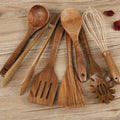 7-Piece Wooden Kitchen Utensil Set