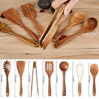 7-Piece Wooden Kitchen Utensil Set