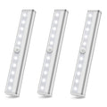 3-Pack 10 Led Motion Sensor Stick On Light Bars
