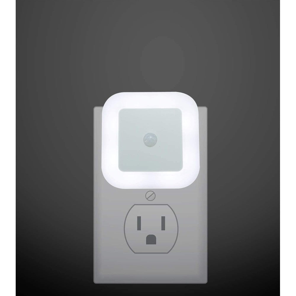Hakol LED Night Light Lamp with Smart Sensor Dusk to Dawn Sensor, Daylight White, 0.5W Plug-in, 6-Pack