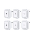 Hakol LED Night Light Lamp with Smart Sensor Dusk to Dawn Sensor, Daylight White, 0.5W Plug-in, 6-Pack