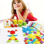 Colorful Wooden Puzzle Set
