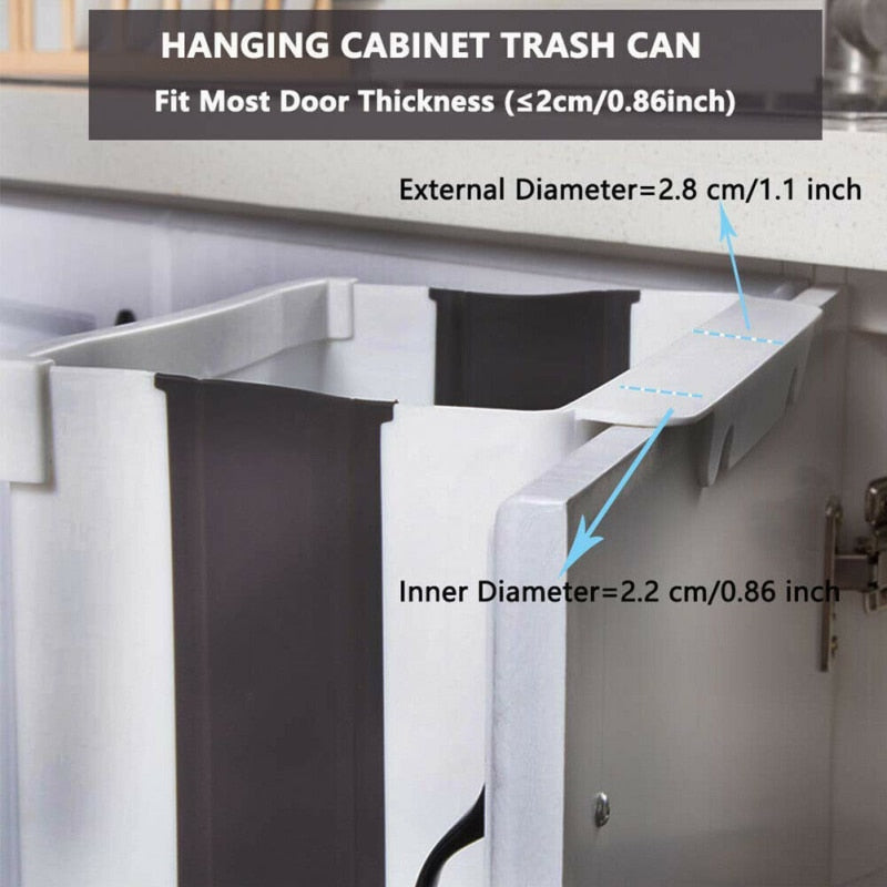 Wall Mounted Folding Garbage Bin