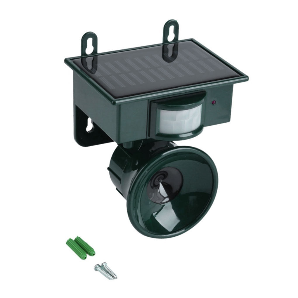 Motion-Activated Bird Repeller with Sound Scarer