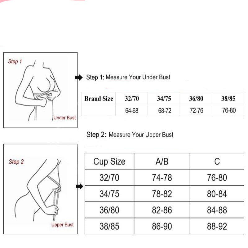 Women's Seamless Push-Up Wire Free Bra