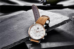 Luxury Men's Business Watches Fashion Watch Waterproof For Men's Casual Sport Leather Strap