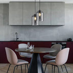 Mica Mid-Century Pendant Lamp | Double Glass Shade
