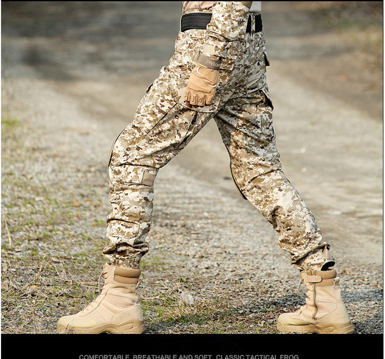Tactical Military Camouflage Cargo Pants with Knee Pads