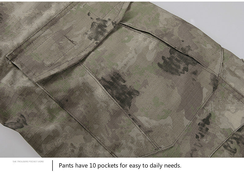 Tactical Military Camouflage Cargo Pants with Knee Pads