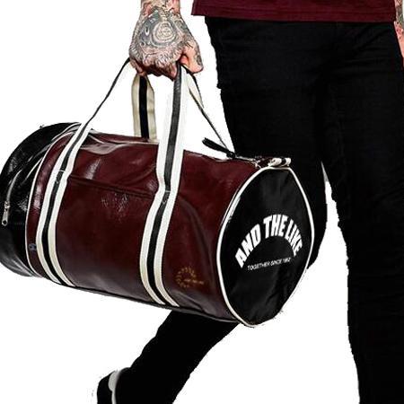 Men's Vintage Leather Fitness Gym Bag
