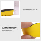 Height Increasing Orthopedic Shock Absorption Insoles