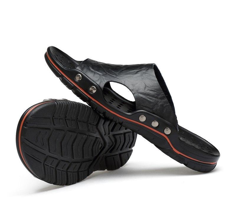 Men's Vintage Genuine Cow Leather Beach Sandals