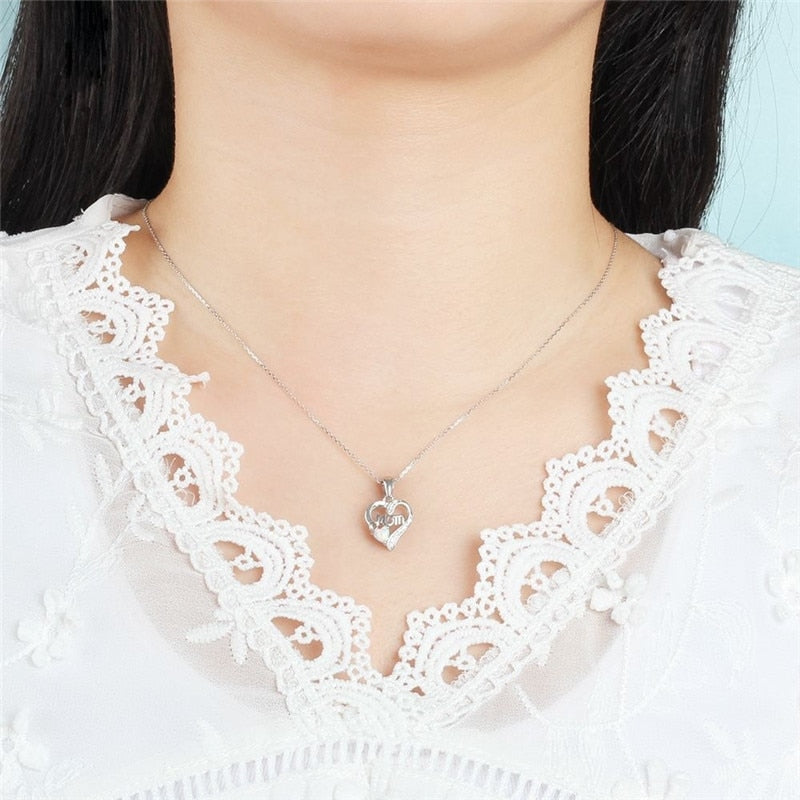 Love Mom Necklace