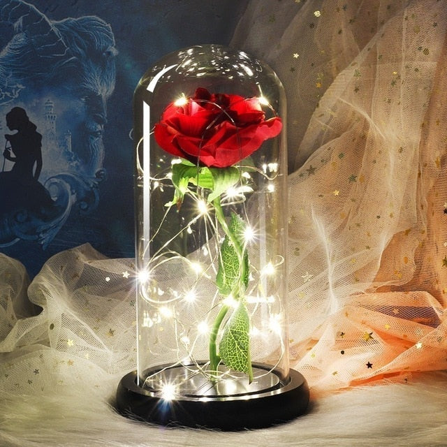 Enchanted Rose Flower Lamp