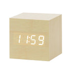 Modern Digital Wood Clock