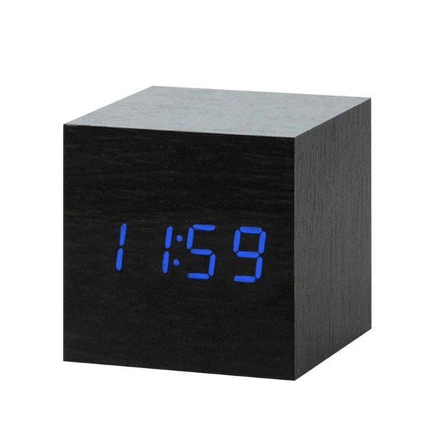 Modern Digital Wood Clock