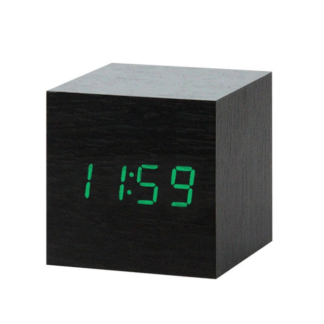 Modern Digital Wood Clock