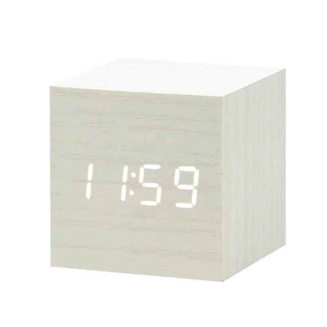 Modern Digital Wood Clock