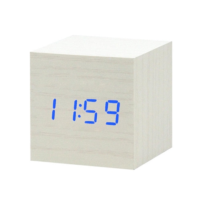 Modern Digital Wood Clock