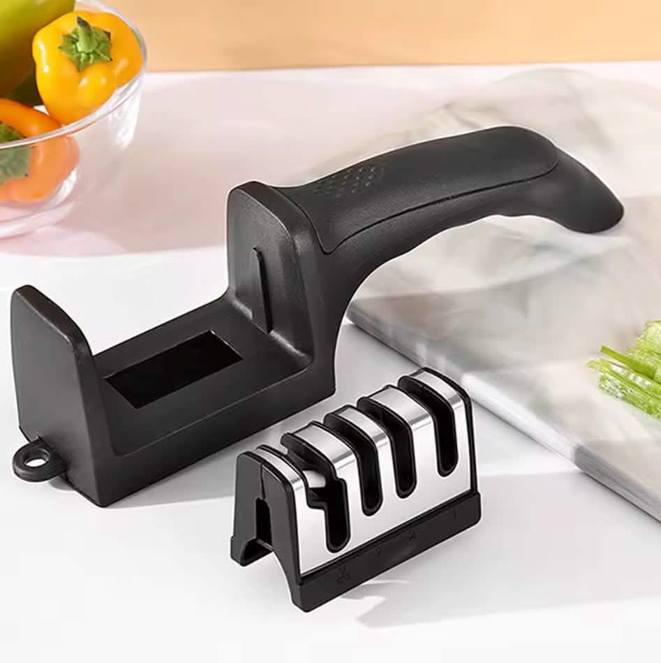 Professional Knife Sharpener 4 Stages Stone Tungsten Diamond Ceramic Tool