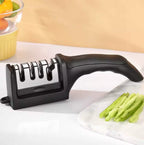 Professional Knife Sharpener 4 Stages Stone Tungsten Diamond Ceramic Tool