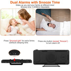 Projection Alarm Clock LED Digital Alarm Clock with Dual Alarms Snooze