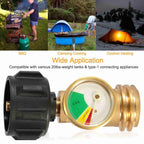 Propane Tank Refill Adapter Gas Level Indicator Meter