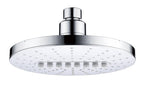Bright Showers 6.3" 2-Spray Rainfall Shower Head with Adjustable Angles