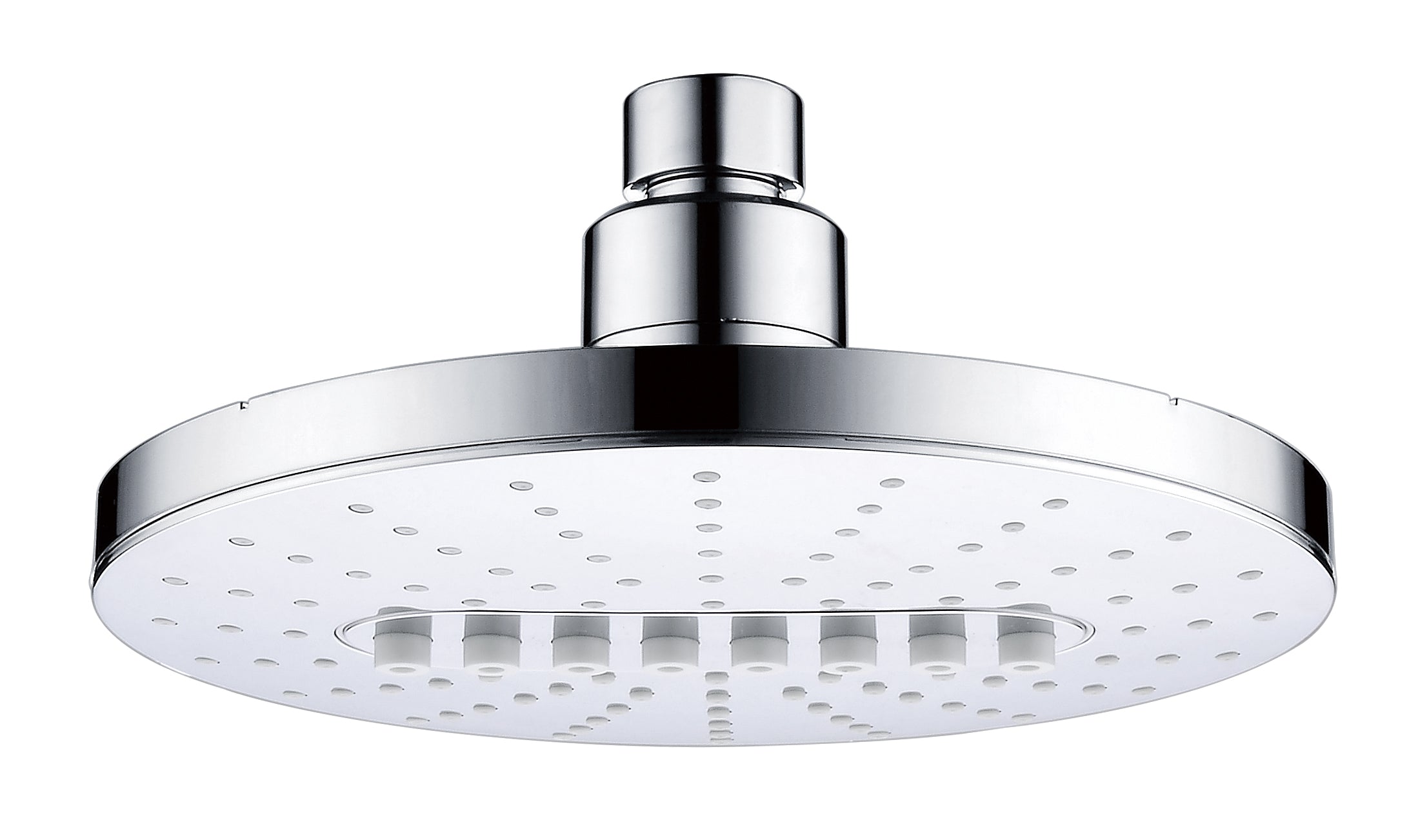 Bright Showers 6.3" 2-Spray Rainfall Shower Head with Adjustable Angles