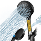 Filtered Shower Head with Handheld, High Pressure 9-Spray Showerhead with Hose and Bracket