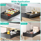 Pull Out Cabinet Organizer Carbon Steel Quiet Slide Rails