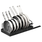 Pull Out Pots and Pans Organizer with 8 Adjustable Dividers