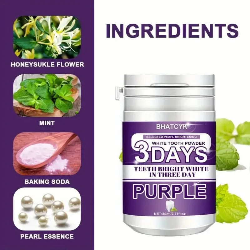 Purple Teeth Cleaning Powder