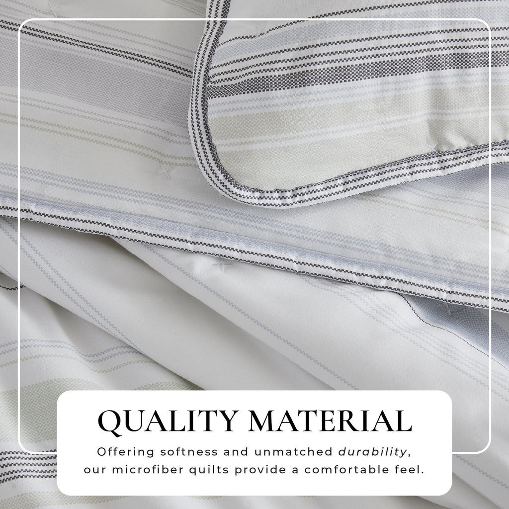 Dot Stitched Quilt Set - Dot-Hemmed Collection