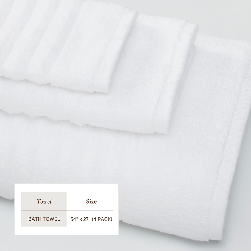 Luxury Combed Cotton Bath Towel Set - Karina Collection